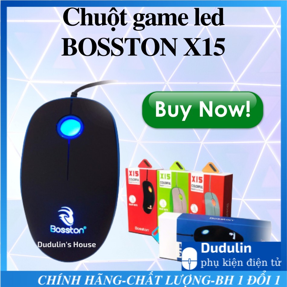 Chuột Bosston X15 chuyên game, chuột gaming, chuột máy tính, chuột game thủ, chuột chính hãng