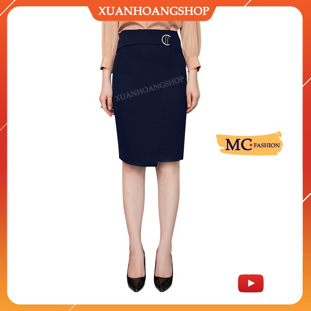Chân Váy Bút Chì Dài Mc Fashion, Kiểu Nữ Công Sở, Dáng Ôm, Lưng Cạp Cao 2 Màu (Đen – Xanh Tím Than), Đẹp, Cv0389, Xẻ Tà | BigBuy360 - bigbuy360.vn