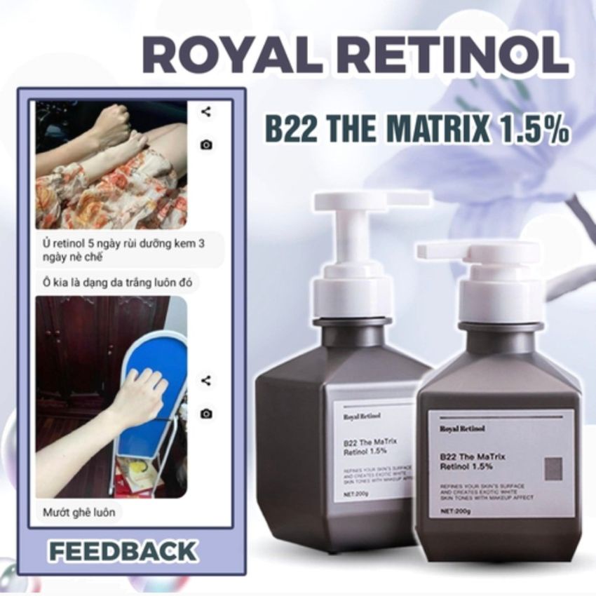 [Chính Hãng] Kem ủ body siêu trắng  Retinol 1,5% B22 The Matrix