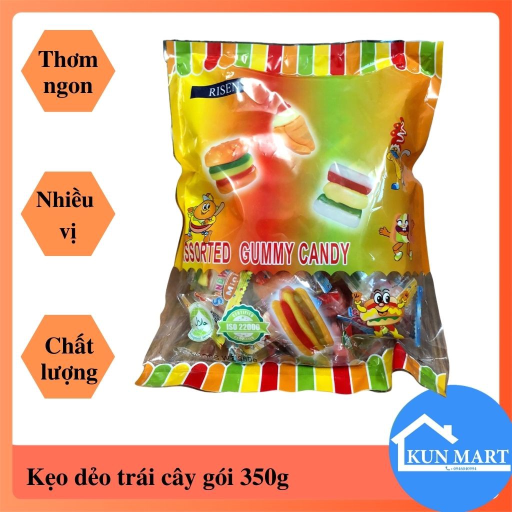 Kẹo Humberger BKT07 Dẻo Ngon Hấp Dẫn gói 350g