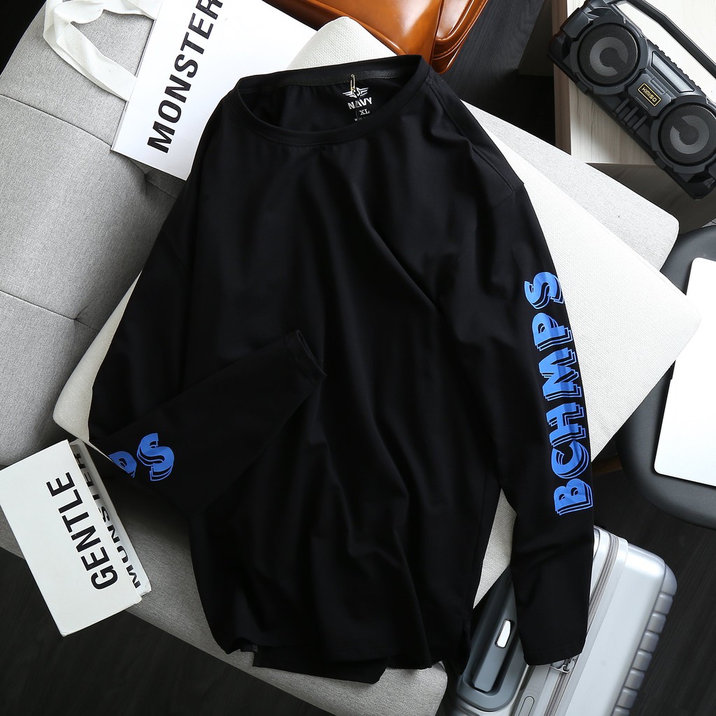 ÁO THUN TAY DÀI CHỮ PHỐI | BigBuy360 - bigbuy360.vn