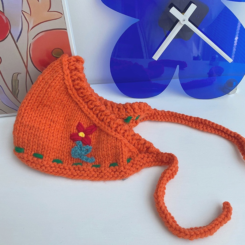 Khăn Trùm Đầu Dệt Kim Bảo Vệ Tai Thời Trang Mùa Đông Dành Cho Nữ