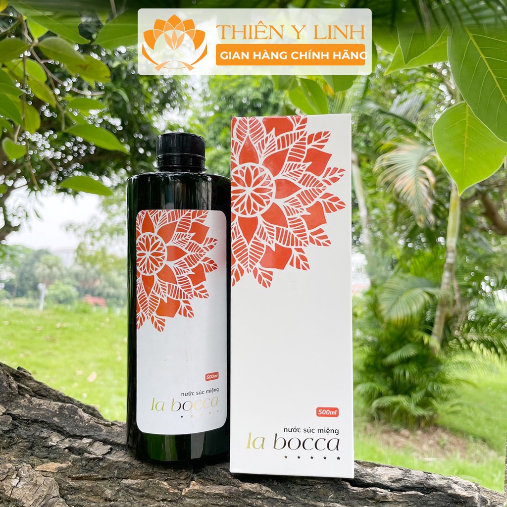 Nước súc miệng thảo dược La Bocca 500ml tẩy trắng răng, thơm miệng - Thiên Y Linh TYL004