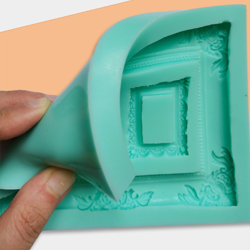 Khuôn Silicone Làm Bánh Kẹo Hình Khung Ảnh Cổ Điển