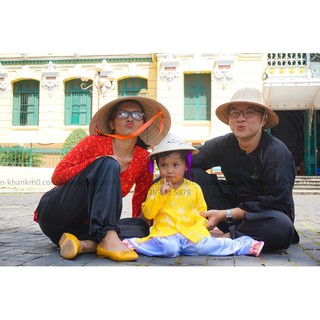 ÁO BÀ BA CHO BÉ LOẠI GẤM VÀNG