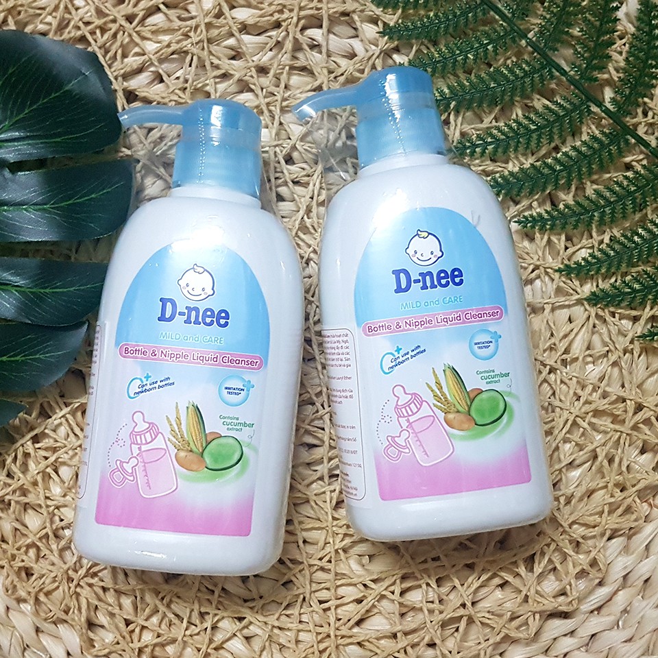 Nước Rửa Bình Sữa Dnee 500ml (Made In Thailand), Súc Bình Rửa Núm Ti Dnee Chai Nhựa