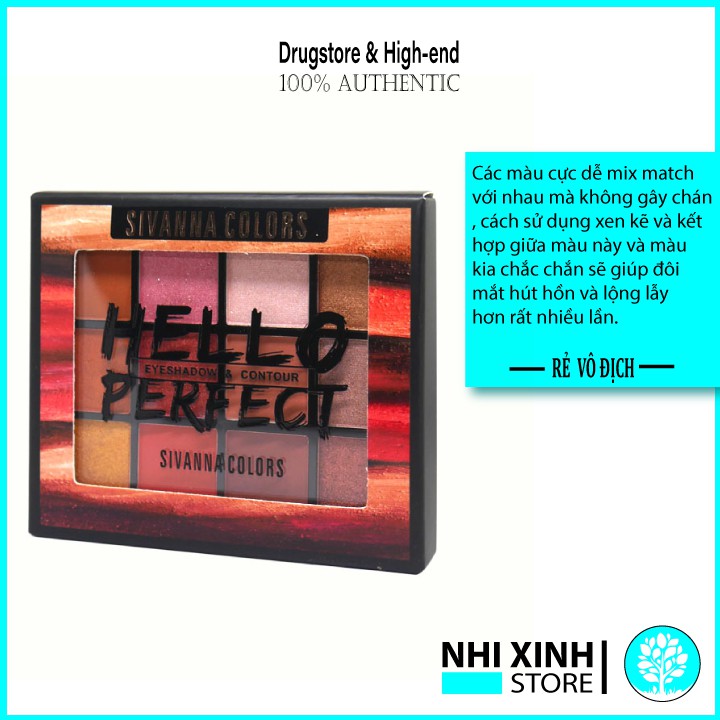 Bảng Mắt Má Hồng,Tạo Khối Sivanna Hello Perfect | BigBuy360 - bigbuy360.vn