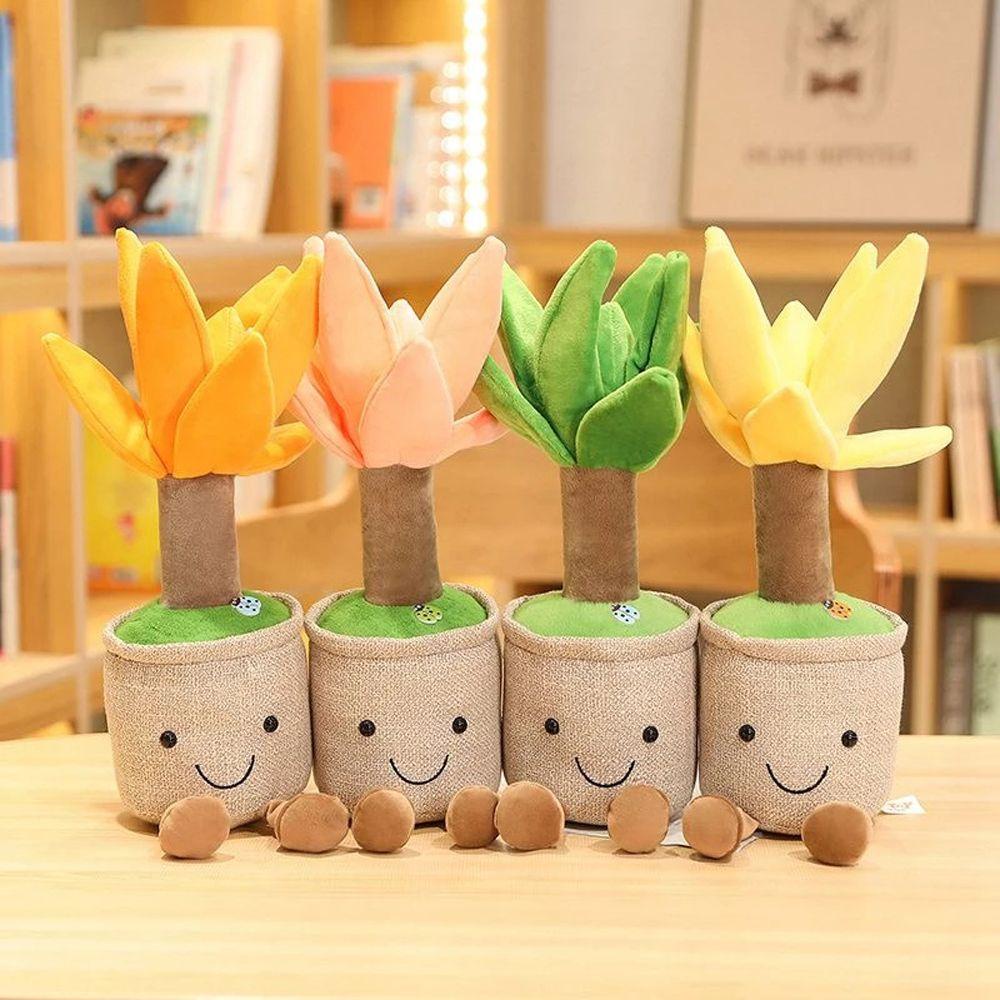 JARRED Gối Nhồi Bông Mềm Mại Hình Cây Râu Rồng Đáng Yêu Trang Trí Phòng Bé