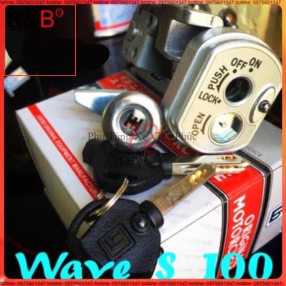 Bộ ổ khoá 6 cạnh wave S 100, khoá điện 6 cạnh lắp cho Wave S 100 -SALE 5%