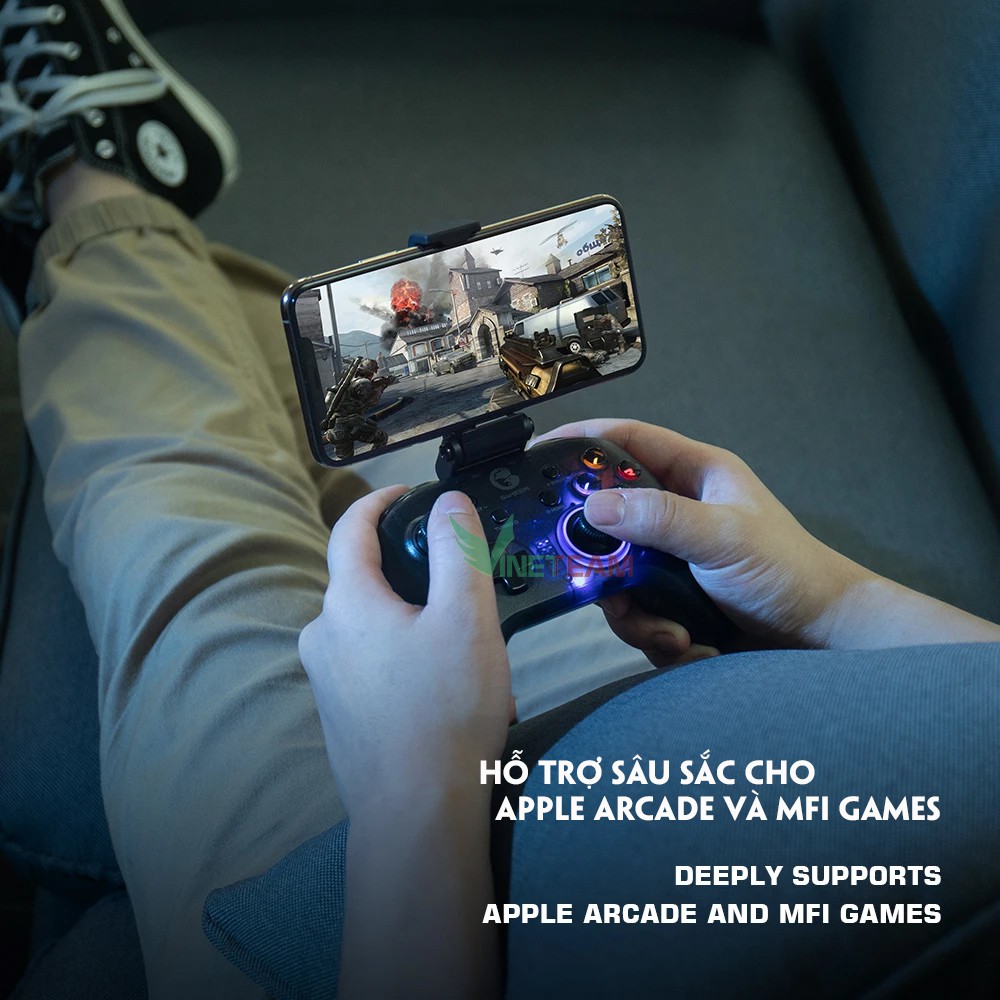 Gamesir T4 Pro - tay cầm chơi game không dây 5in1 hỗ trợ Switch/ PC/ Android/ iOS/ Macbook -dc4117