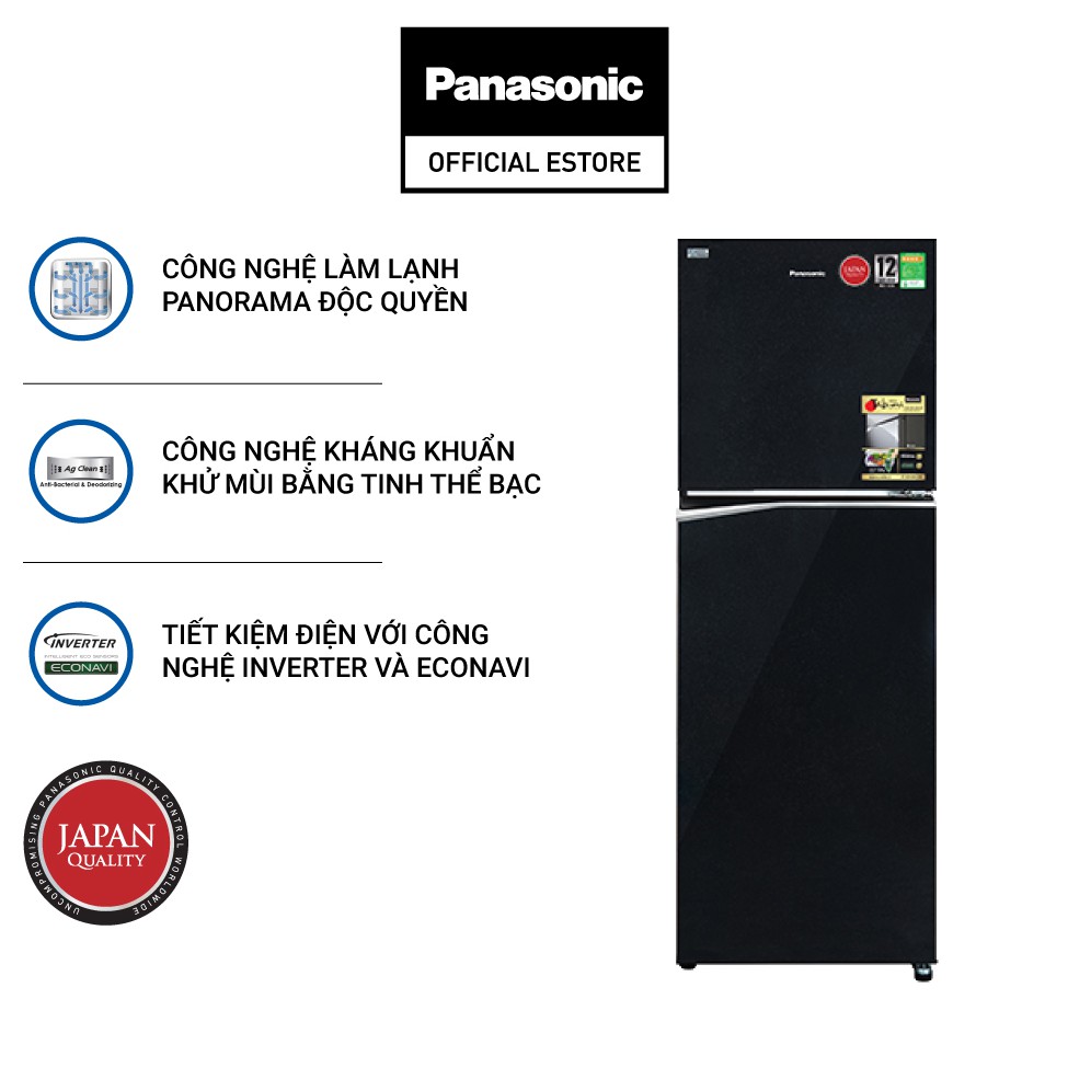 Tủ Lạnh Panasonic Inverter 268 Lít NR-BL300PKVN - Bảo Hành 2 Năm - Hàng Chính Hãng