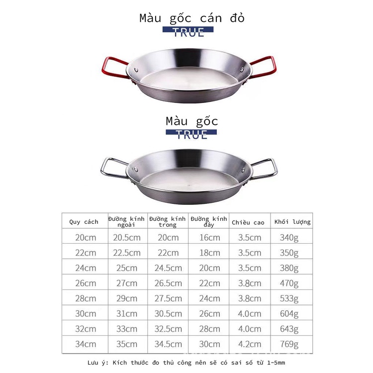 Khay hải sản Hàn Quốc khay đáy bằng chất liệu inox khay đựng cơm chiên khay đựng gà chiên hai quai khay đựng Mỳ Ý Salad khay màu vàng kim khay đa năng