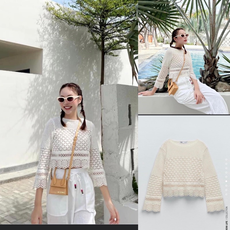 Áo len Zara xuất Áo len móc