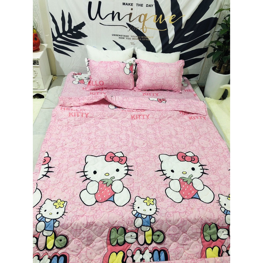 (THANH LÝ) Mền trần bông gòn 3 lớp poly cotton, chăn hè siêu nhẹ thấm hút tốt mẫu ẾCH XANH - Bông sạch