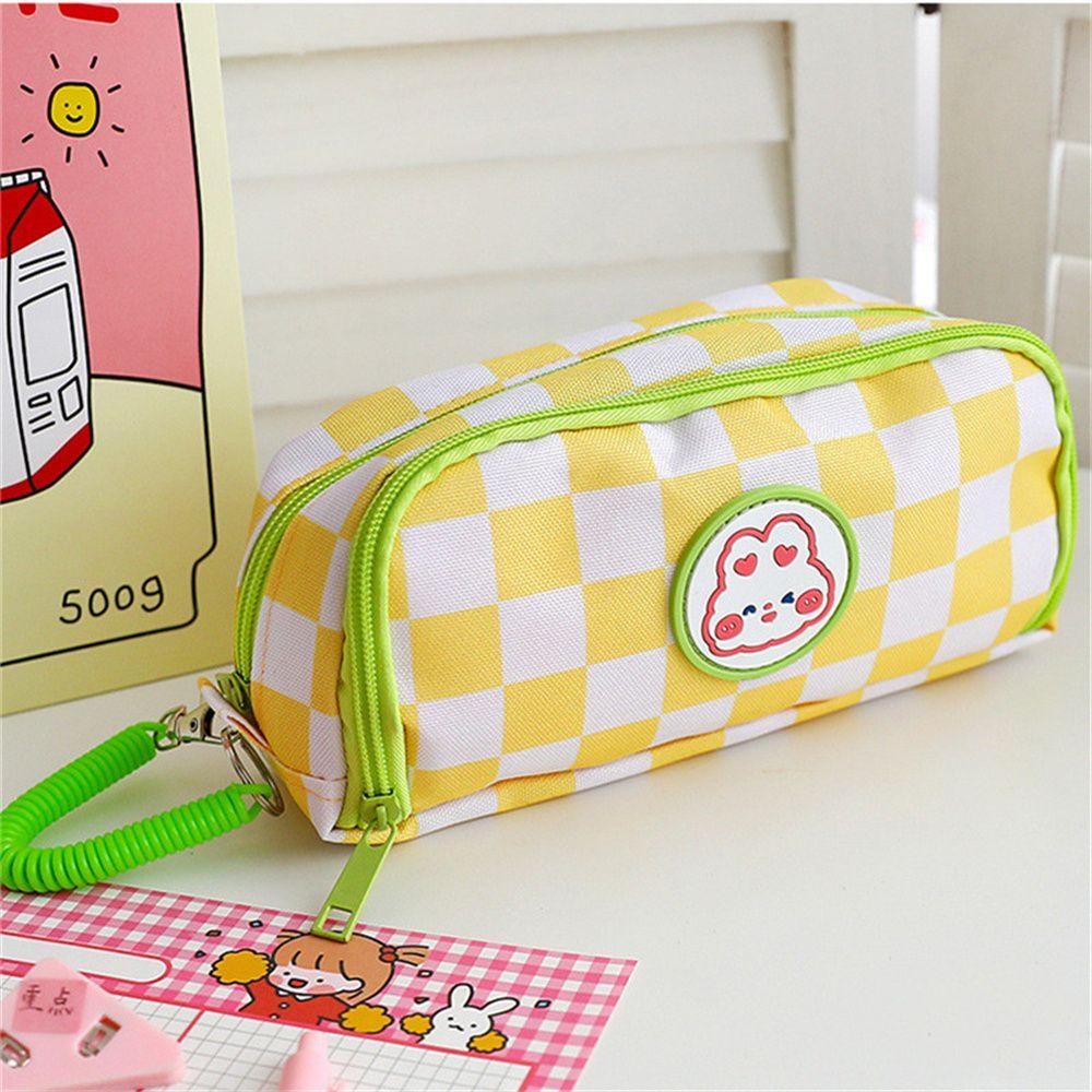 Bóp Viết Vải Canvas Cỡ Lớn In Họa Tiết Hoạt Hình Dễ Thương Cho Bạn Gái
