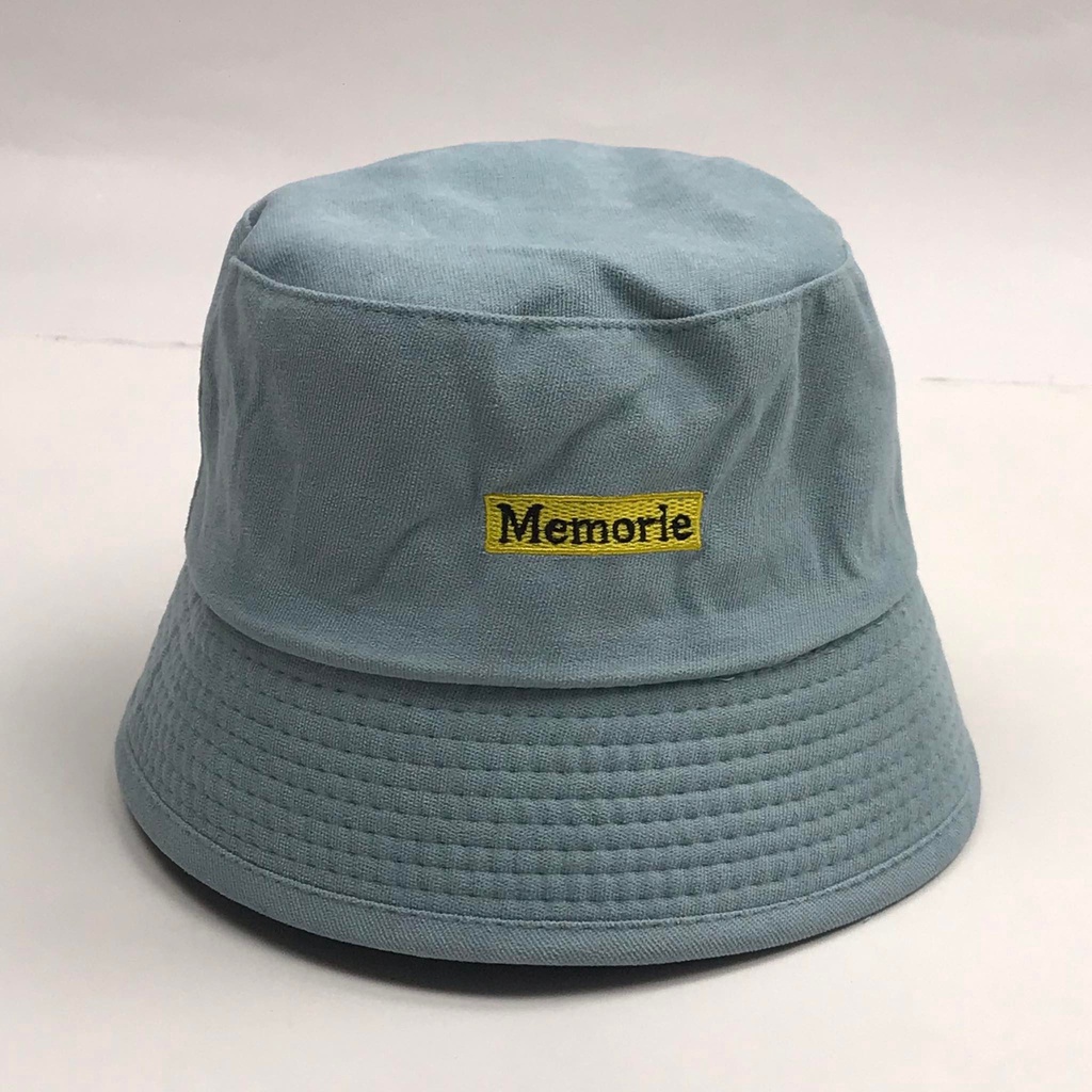 Mũ bucket vành cụp thêu chữ MEMORIE Nón tai bèo chất nỉ nhung cao cấp thời trang form unisex nam nữ B10