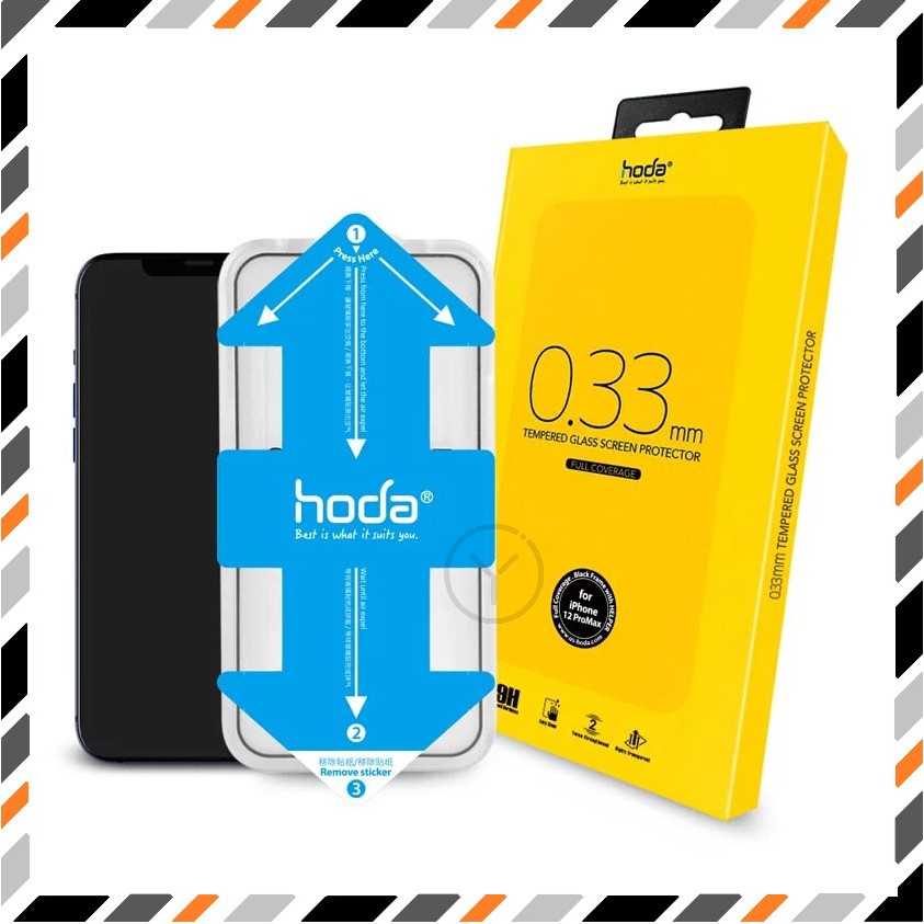 KÍNH CƯỜNG LỰC CAO CẤP CHO iPHONE X/Xs/Xr/Xsmax - 11/12/13/Pro/Promax HODA 0.33 MM CHÍNH HÃNG