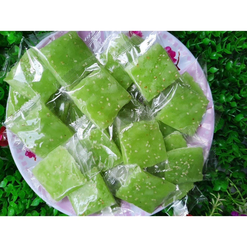 100GR Kẹo Dừa Non Lá Dứa  Siêu Ngon - BÁNH LÁ MƠ SHOP