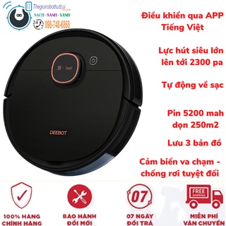 Robot hút bụi lau nhà Ecovacs Deebot OZMO T5 Max/T5 hero/T5 Power/T5 Neo Chính Hãng  - Hàng trưng bày - App Tiếng Việt