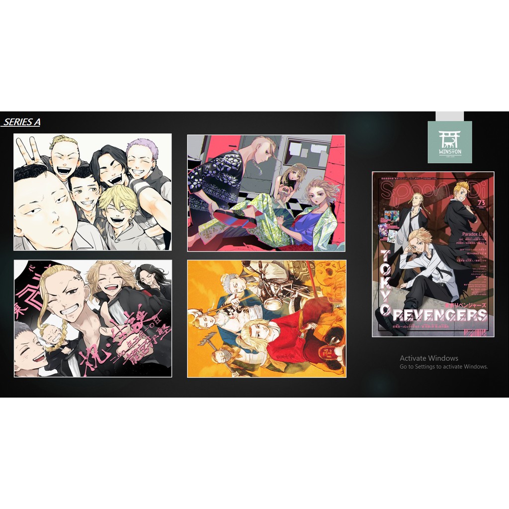 WINSTON ORDER | SET 5 posters a4 anime Tokyo Revengers - Kịch Trường của Takemichi giấy couche bóng 250 gsm | order