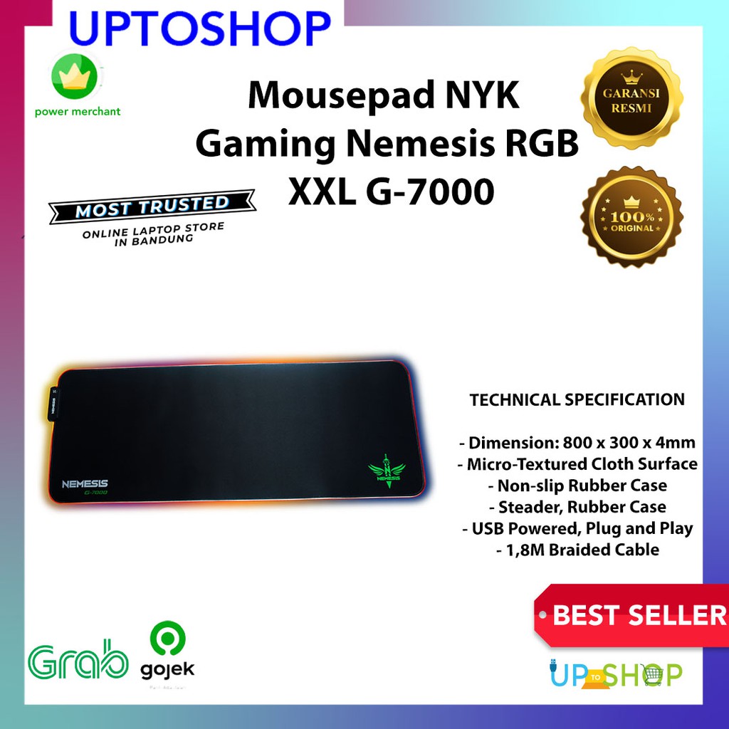 Lót Chuột Gaming Nemesis Rgb Xxl G-7000