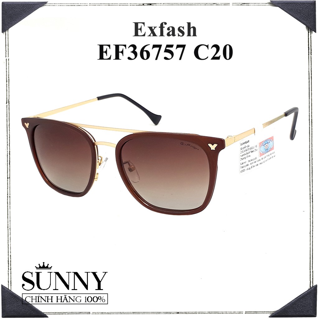 Kính mắt Exfash EF36757 chính hãng Korea, kèm tem thẻ chống hàng giả do bộ công an cấp