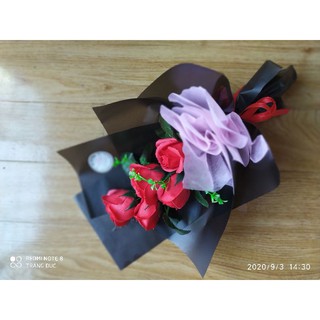 bó hoa sáp 5 bông cao cấp