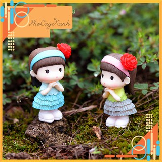 Cô Gái Nhỏ - Phụ kiển trang trí tiểu cảnh, mô hình tiểu cảnh