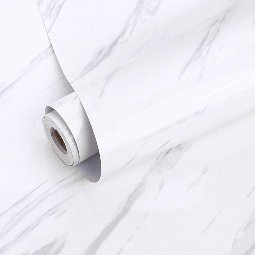 🌈HN 3D Marble Hiệu ứng dán tường chống thấm PVC tự dính Hình nền trang trí nhà