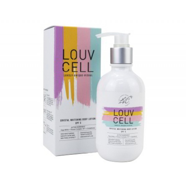 Kem dưỡng trắng da body Louv Cell Crystal Whitening Body Lotion 120ml và 250ml | BigBuy360 - bigbuy360.vn