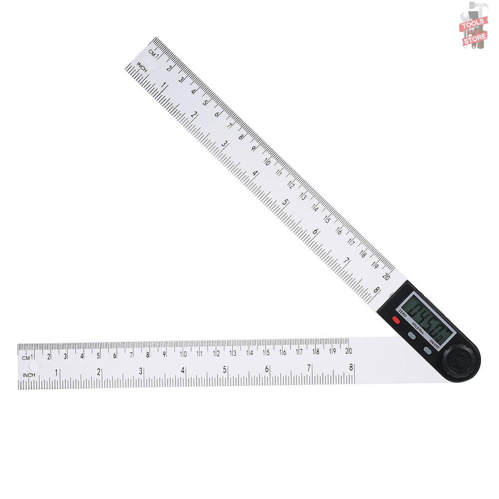 Thước Đo Góc Điện Tử Đa Năng 0-200mm Màn Hình Lcd 360 Độ Có Chức Năng Đo Và Chức Năng