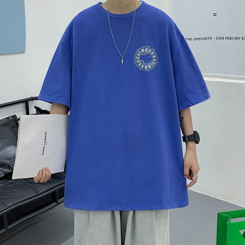 Áo Thun Tay Ngắn Dáng Rộng In Chữ Phong Cách Hip Hop Thời Trang Mùa Hè Cho Nam