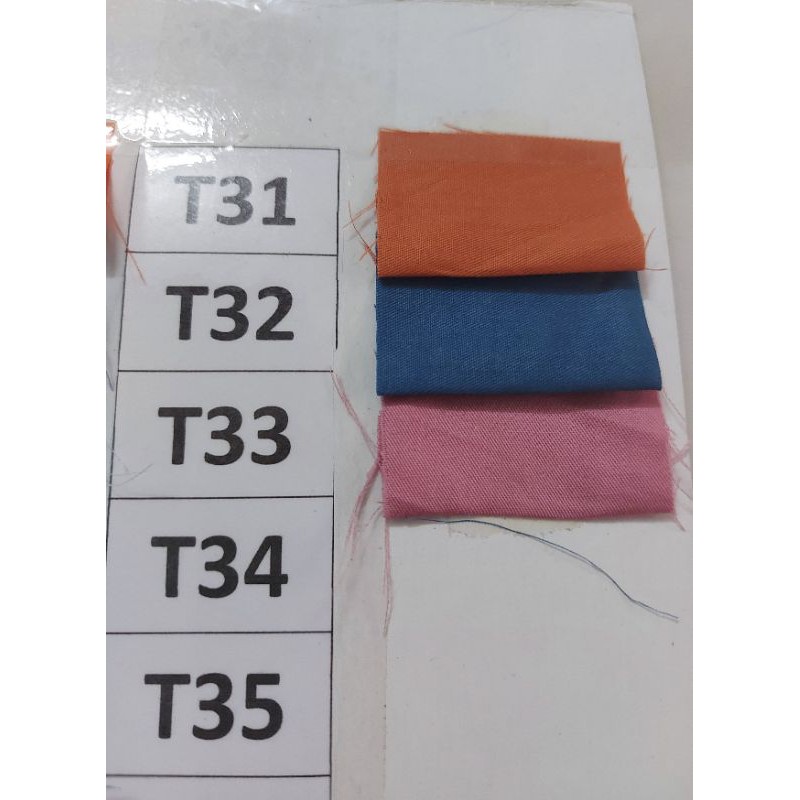 Vải cotton/thô lụa hàn 100%  khổ 1m6 màu trơn bán theo mét tới -) link từ màu T01 đến T20
