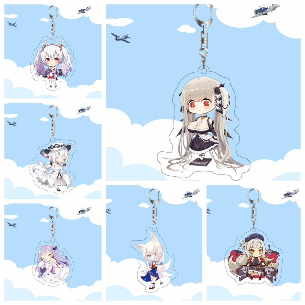 Móc khóa Azur Lane ver cute in hình anime chibi M01