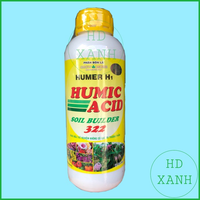 [SIEURE]  Humic acid 322 chai 1 lít - phân bón lá growmore cực chất.