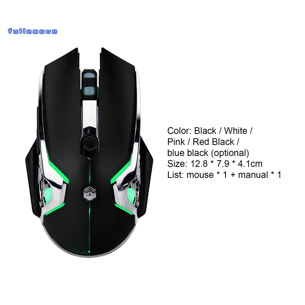 FM  5 Colors Optional Desktop Mouse Ergonomic Game Wired Mouse High Sensitivity for Computer