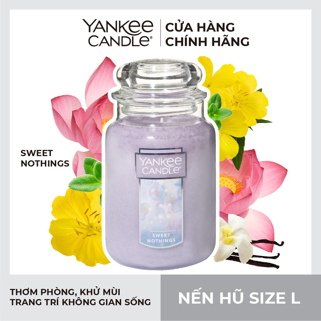 Nến hũ Yankee Candle size L - Sweet Nothing