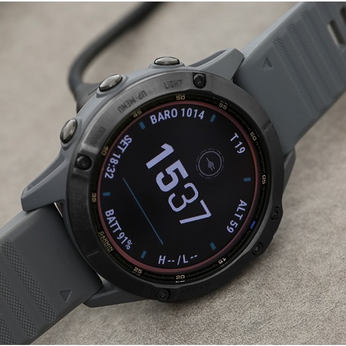 Đồng hồ thông minh Garmin Fenix 6 Pro Solar kháng nước 10 ATM đo nồng độ SPO2 màn hình MIP 1.3&quot; - Chính hãng BH 12 tháng