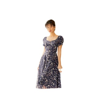 Olv - đầm hoa dark marin fleur dress