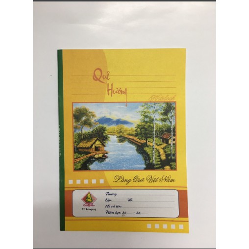 [ GIÁ SỈ] Combo 10 Quyển Vở Kẻ Ngang Quang Huy 80 Trang Vở Học Sinh, Từ Thiện Bìa Vàng Giấy Độ Trắng Cao MẪU MỚI