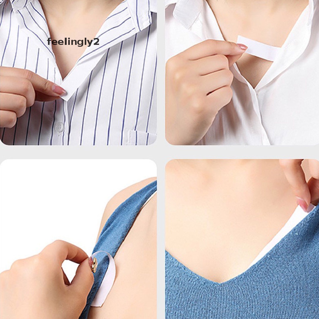 Set 10 / 36 Miếng Dán Hai Mặt Màu Trong Suốt Chống Lộ Cho Đầm