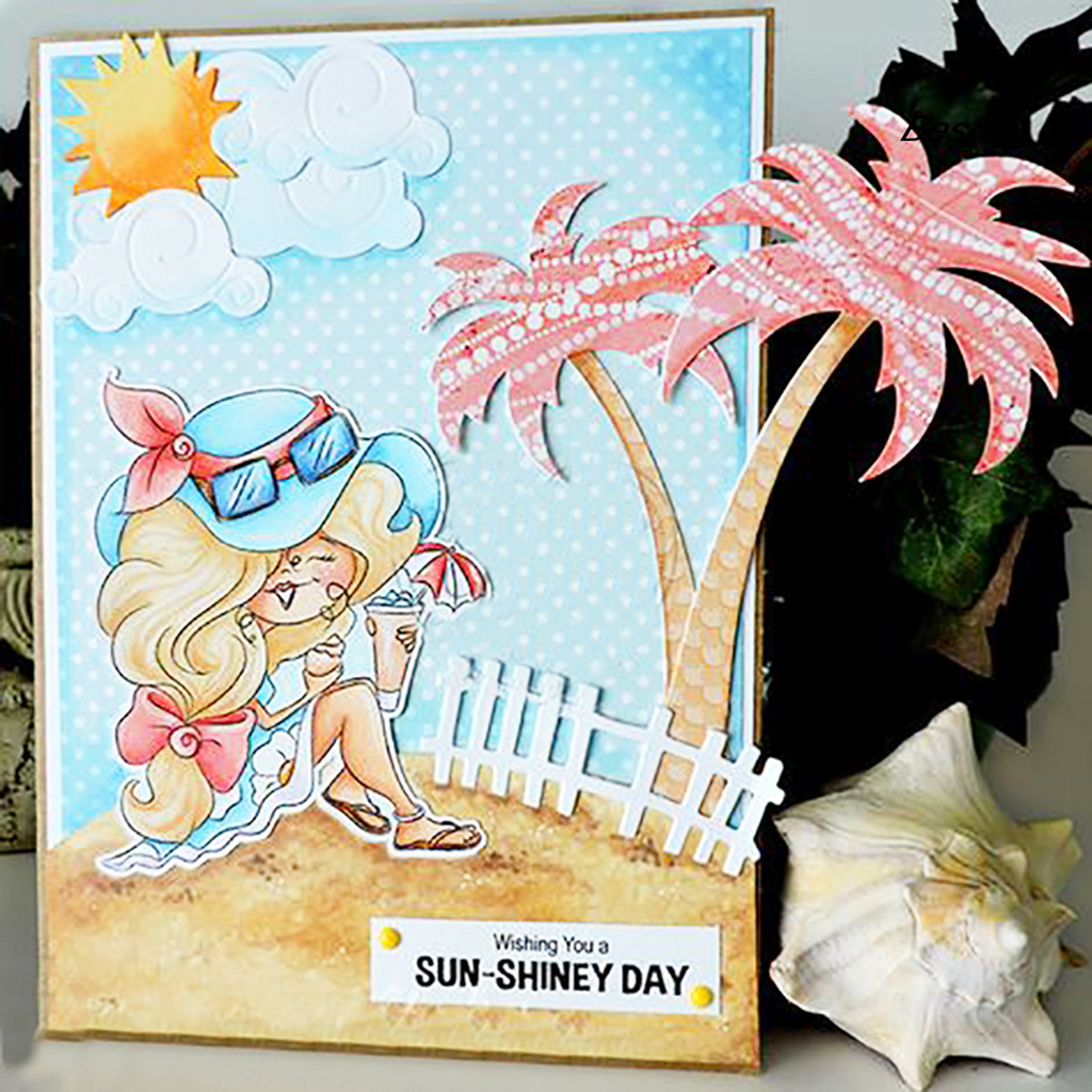 Khuôn Cắt Giấy Làm Từ Kim Loại Hình Đám Mây Trang Trí Scrapbook