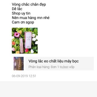 Vòng lắc eo chất liệu mây bọc
