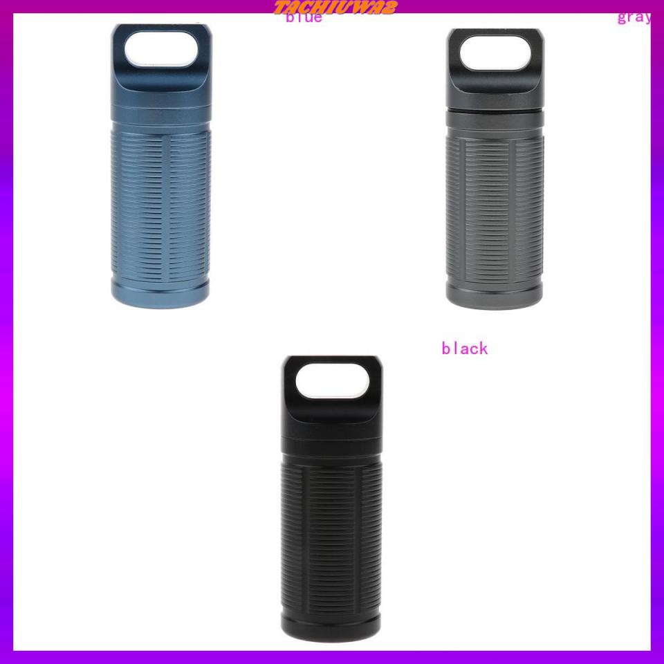 Hộp Đựng Thuốc Mini Bằng Titan Chống Thấm Nước Tiện Dụng Mang Theo Du Lịch Dã Ngoại Giá Đỡ