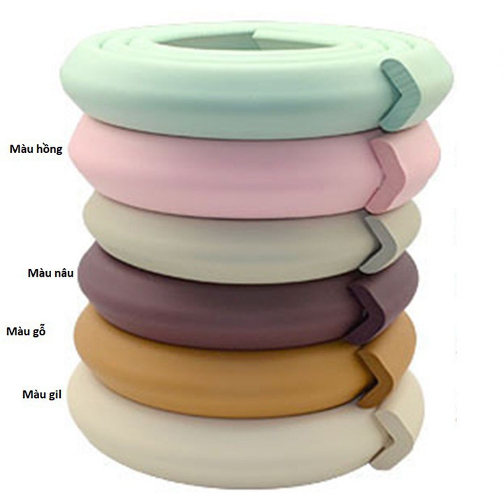 Xốp PE bọc cạnh bàn, cạnh tường an toàn cho bé, xốp bọc góc tường đa năng TT-HOME