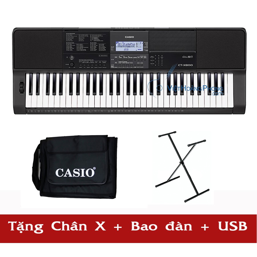 Đàn Organ Casio CT-X800 tặng Chân X + Bao đàn + USB