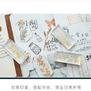[Xả kho] Con dấu trong suốt vintage mẫu ngẫu nhiên