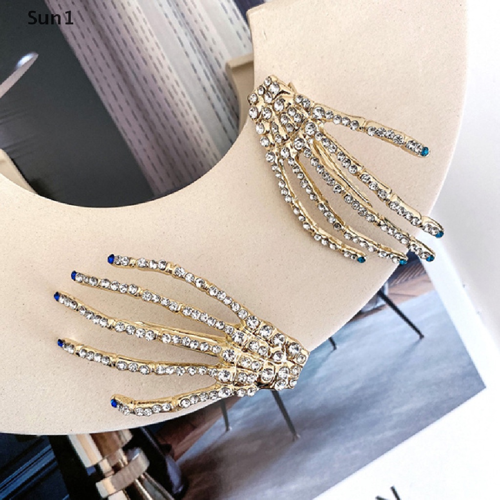 Sun1 &gt; Kẹp Tóc Hình Bàn Tay Đầu Lâu Thời Trang Cho Nữ