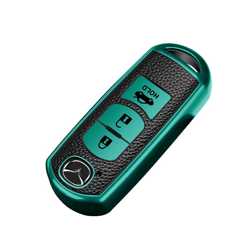 Bao Da + TPU Bảo Vệ Chìa Khóa Xe Hơi Mazda 2 3 5 6 CX-3 CX-5 CX-7 CX-9 CX8 Speed Miata MX5 2016 2017 2018