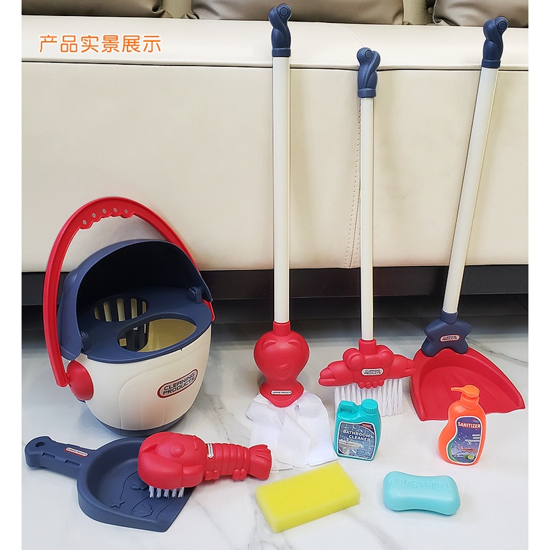 Bộ Đồ Chơi Lau Nhà Có Cây Lau Nhà Tháo Rời Linh Hoạt Giáo Dục Sớm Cho Bé